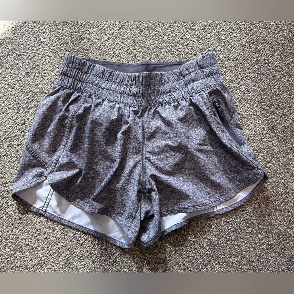 LULULEMON gray heather shorts